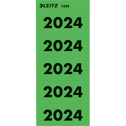 LEITZ Etiquette imprime pour classeur "2024", vert