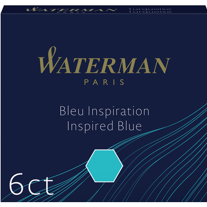 WATERMAN Cartouches d'encre standard mini, bleu srnit