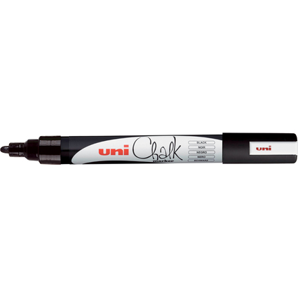 uni-ball Marqueur craie Chalk marker PWE5M, noir