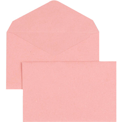 GPV Enveloppes lection, 90 x 140 mm, non gomme, rose