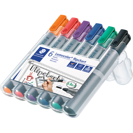 STAEDTLER Marqueur de confrence 356 Lumocolor, tui de 6