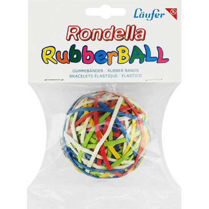 Lufer Bracelets lastiques RONDELLA Rubberball en sachet -