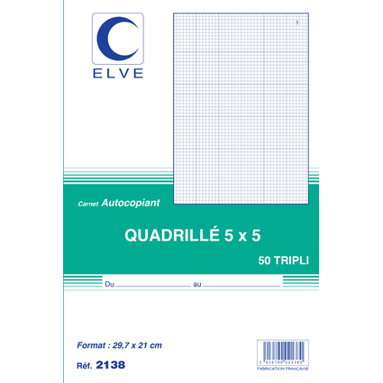 ELVE Manifold quadrill (5/5), 210 x 297 mm, tripli