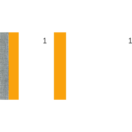 ELVE Bloc vendeur, dimensions: (L)135 x (H)60 mm, orange