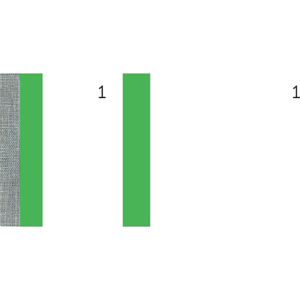 ELVE Bloc vendeur, dimensions: (L)135 x (H)60 mm, vert