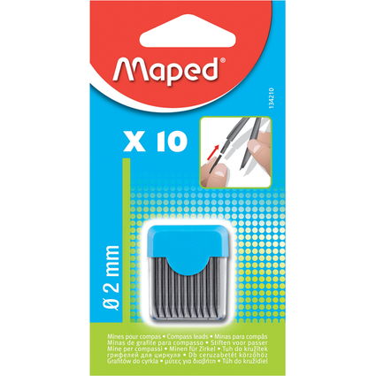 Maped Mines pour compas/mines pour compas, degr de duret: