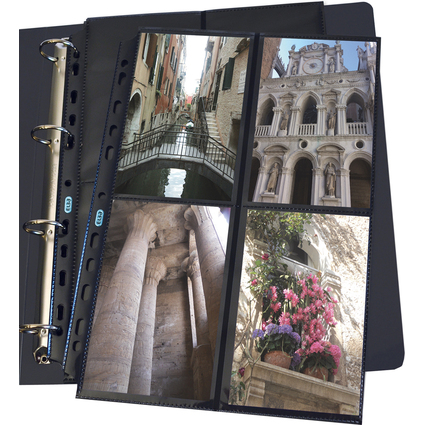 Oxford Pochette perfores pour 8 photos 100 x 150, format A4