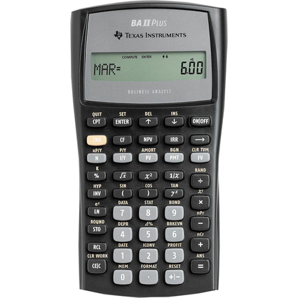 TEXAS INSTRUMENTS Calculatrice financire TI-BA II Plus