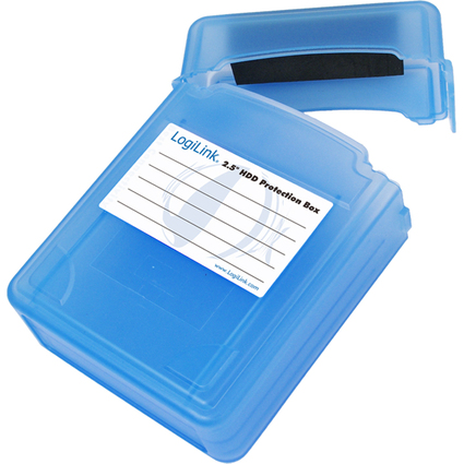 LogiLink Botier de protection pour disques durs 2,5", bleu