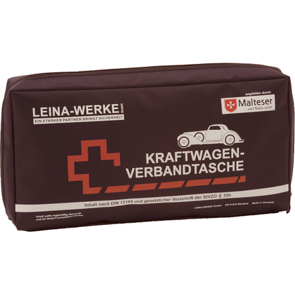Leina KFZ-Verbandtasche Elegance, Inhalt DIN 13164, schwarz