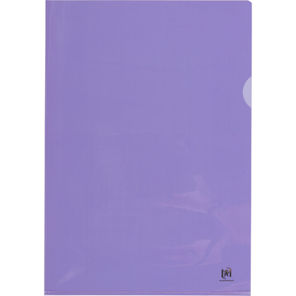 Oxford pochettes coin Premium, A4, PVC, transparent, violet