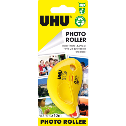 UHU Roller de colle photo roller, (l)6,5 mm x (L)9,5 m