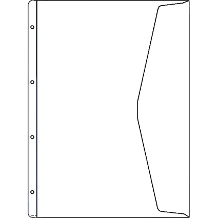 HETZEL Pochette pour documents, A4 ultra large, PVC, 0,13 mm