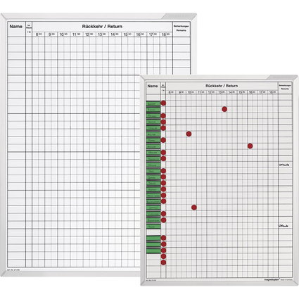 magnetoplan Tableau planning pour absence et prsence,