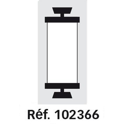 APLI Rouleau encreur pour tiqueteuse AGIPA 102365, noir