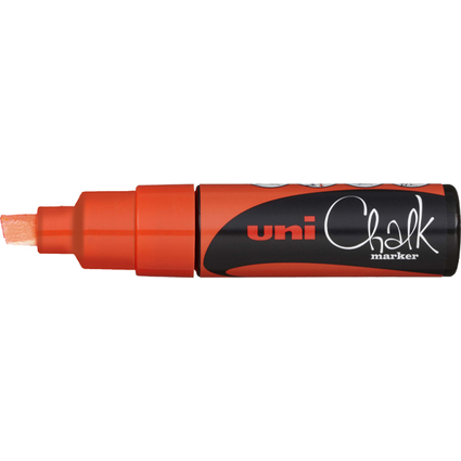 uni-ball Marqueur craie Chalk marker PWE8K, orange fluo