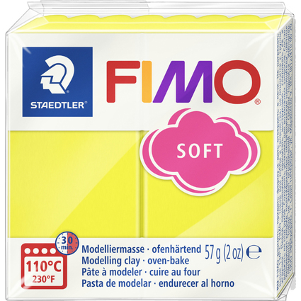 FIMO Pte  modeler SOFT,  cuire, 57 g, limon