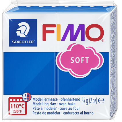 FIMO Pte  modeler SOFT,  cuire, 57 g, bleu pacifique