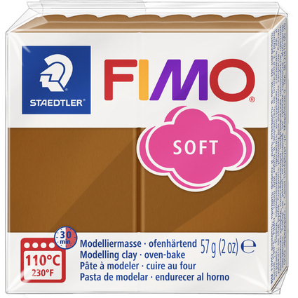 FIMO Pte  modeler SOFT,  cuire, 57 g, caramel