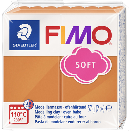 FIMO pte  modeler SOFT,  cuire, 57 g, cognac