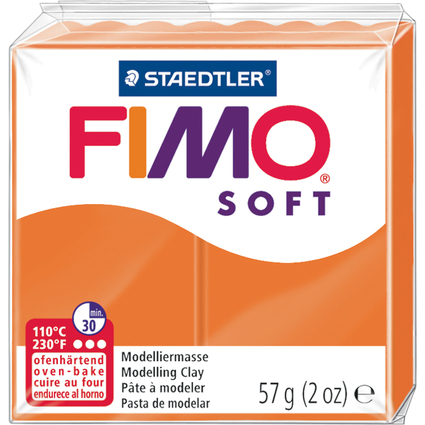 FIMO Pte  modeler SOFT,  cuire, 57 g, mandarine