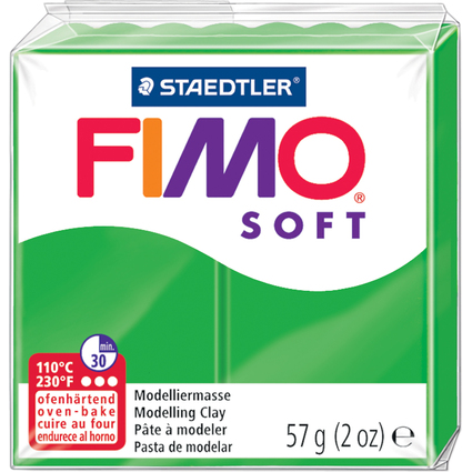 FIMO Pte  modeler SOFT,  cuire, 57 g, vert tropique