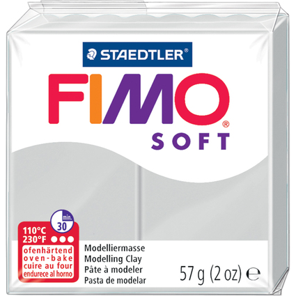 FIMO Pte  modeler SOFT,  cuire, 57 g, gris dauphin