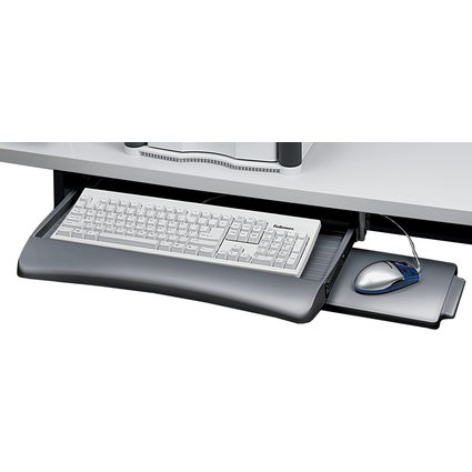 Fellowes Tiroir pour clavier avec tablette souris, graphite