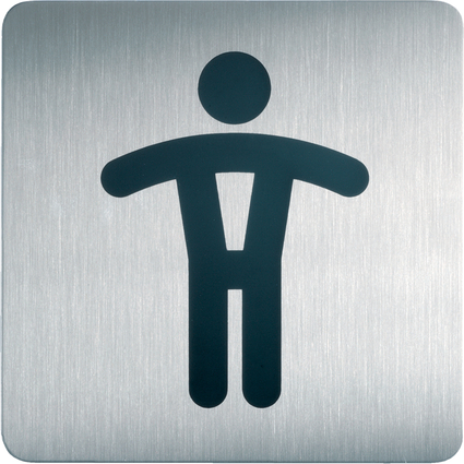 DURABLE Pictogramme PICTO "WC Hommes", carr, en acier