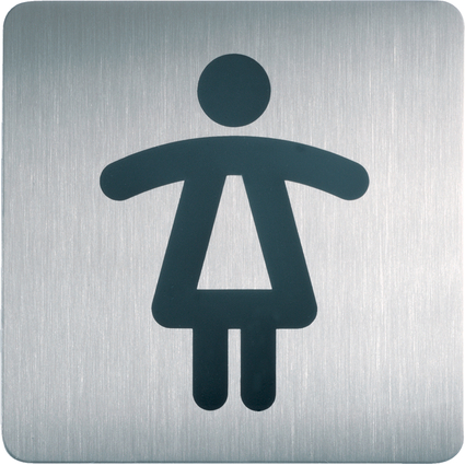 DURABLE Pictogramme PICTO "WC Femmes", carr, en acier