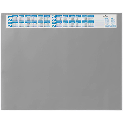 DURABLE sous-main avec calendrier annuel, gris