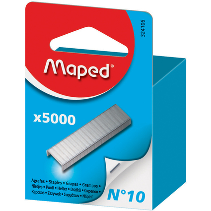 Maped Agrafes N 10, grand paquet, zingu