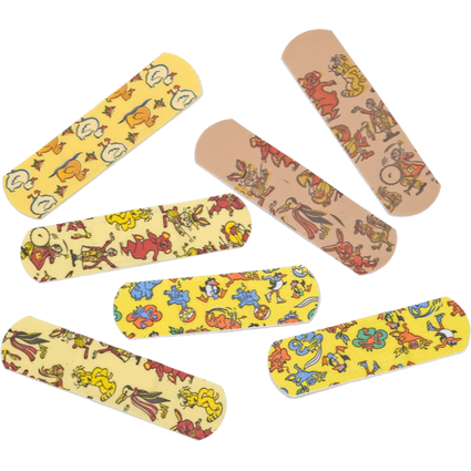 Leina Pansement pour enfants, 19 x 72 mm, impermable, avec