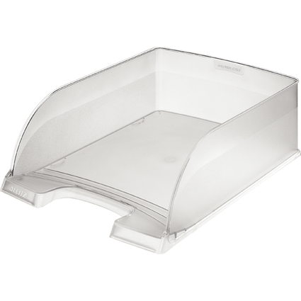 LEITZ Corbeille  courrier Plus Jumbo, A4, polystyrne,givr