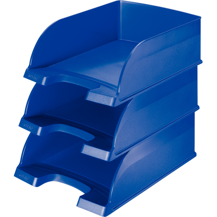LEITZ Corbeille  courrier Plus Jumbo, A4, polystyrne, bleu