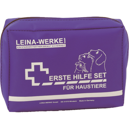 Leina Erste-Hilfe-Set fr Haustiere, 24-teilig, blau