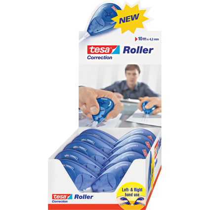 tesa Roller de correction jetable Sideway Roller, prsentoir