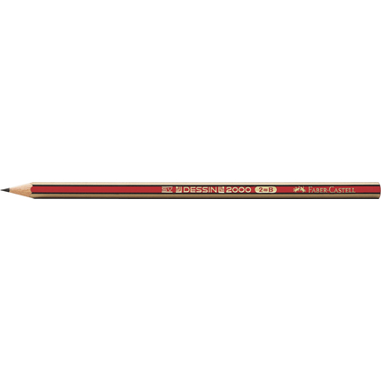 FABER-CASTELL Crayon DESSIN 2000, degr de duret: HB