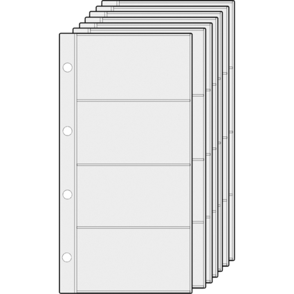 Alassio Classeur  anneaux pour cartes de visite, 120 cartes