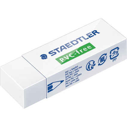 STAEDTLER Gomme B20, sans PVC, blanc