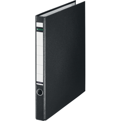 LEITZ classeur  anneaux, en plastique, format A4, noir,