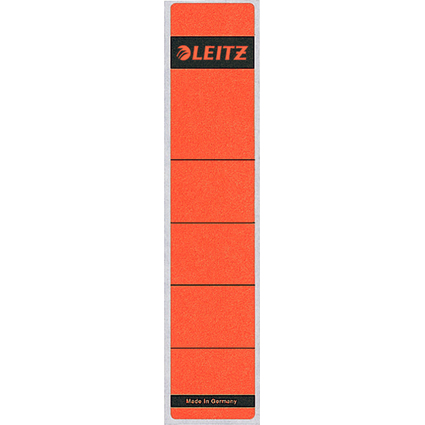 LEITZ Etiquette pour dos de classeur, 39 x 192 mm, rouge