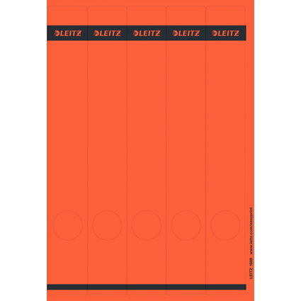 LEITZ Etiquette pour dos de classeur, 39 x 285 mm, rouge