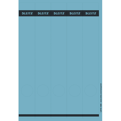 LEITZ Etiquette pour dos de classeur, 39 x 285 mm, bleu