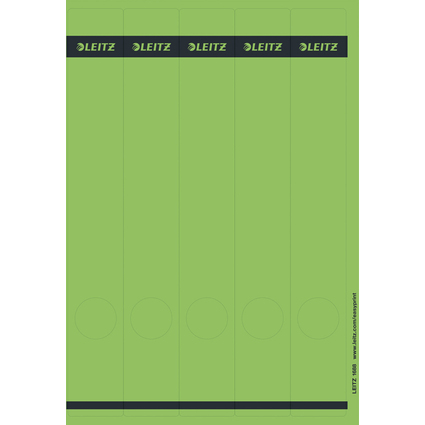 LEITZ Etiquette pour dos de classeur, 39 x 285 mm, vert