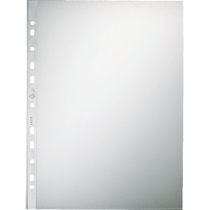LEITZ pochette perfore, format A4, PP, grain, 0,10 mm