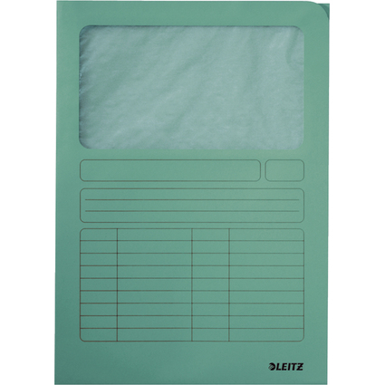 LEITZ Chemise  fentre, format A4, carton, vert clair,