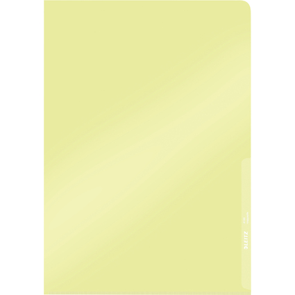 LEITZ pochette coin Premium, format A4, PVC, jaune, 0,15 mm