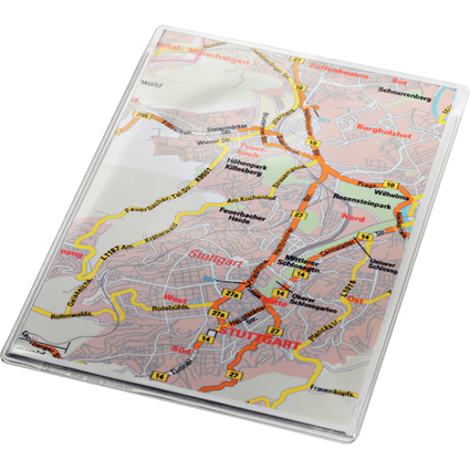 LEITZ tui transparent, format A5, en PVC, grain, 0,20mm
