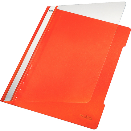 LEITZ chemise  lamelle Standard, format A4, PVC, orange,